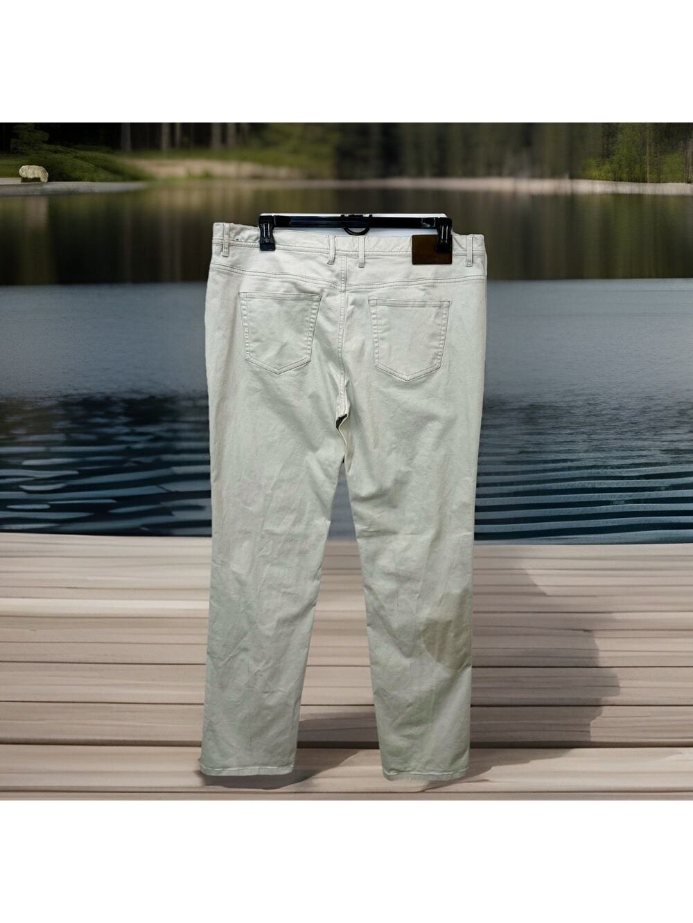 FISH HIPPIE CO. DUNEWALK 5 Pocket Stretch Pants 38x32 W38 L32 Tan / WORN ONCE!!